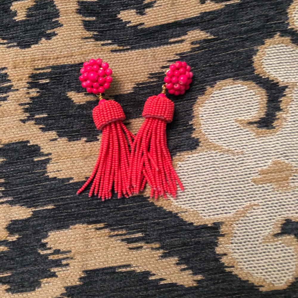 Liao leech tassel earrings